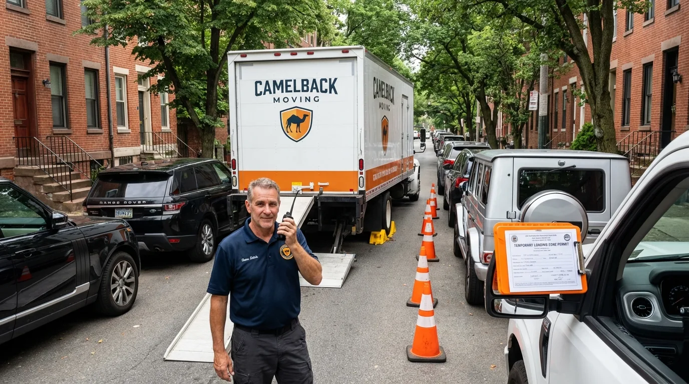 City street loading permit setup in Ventnor City, NJ