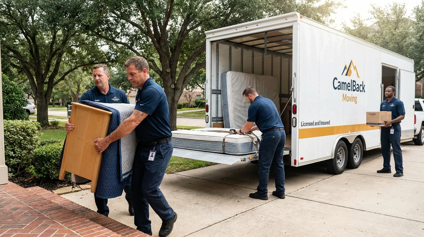 Crew loading residential truck for cross-state move from Ventnor City, NJ
